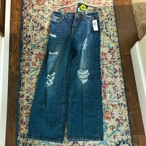 Indigo Rein skater high rise organic cotton jeans